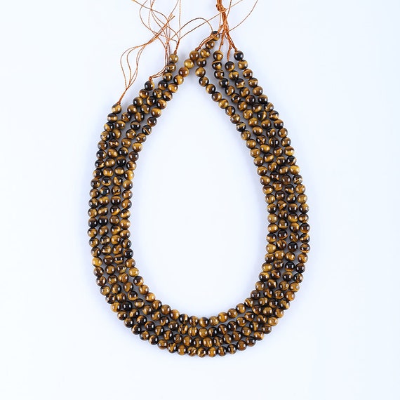 Perline Di Occhio Di Tigre Naturale, Perline Di Pietre Preziose - Foto 4