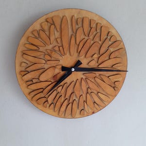 Handmade Wooden Wall Clock – Silent Movement, Unique Gift Included
