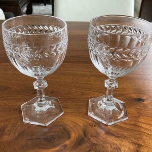 Villeroy and Boch Miss Desiree Wine Claret 6&quot; Crystal Wine Glass Vintage Villeroy and Boch Wine Goblet German Crystal Wine Glass for Gift