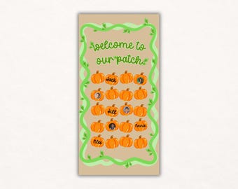 Välkommen till vår Patch-klassrumsdörr målad bannermall