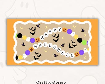 Happy Halloween | Friendship Bracelet Theme | Painted Banner Template