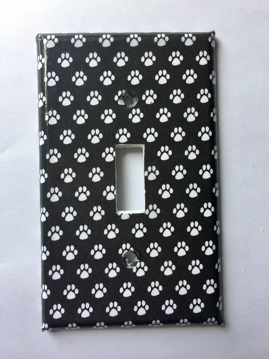 Dog Decor Light Switch Plate Cover Dog Lover Gift Black Etsy