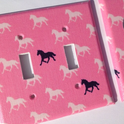 Horse Light Switch Cover / Double Light Switchplate Cover / Etsy