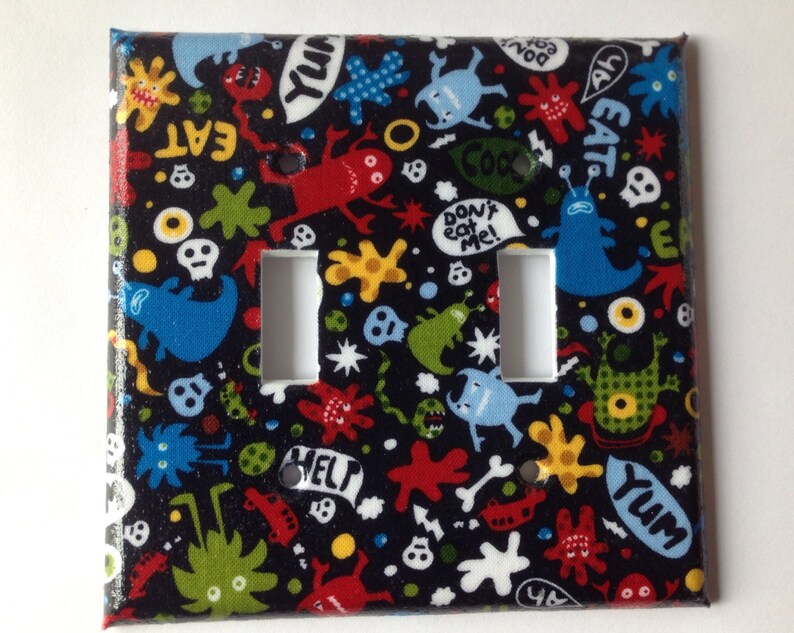 Monster Light Switch Cover / Monster Nursery Decor / Boys Etsy