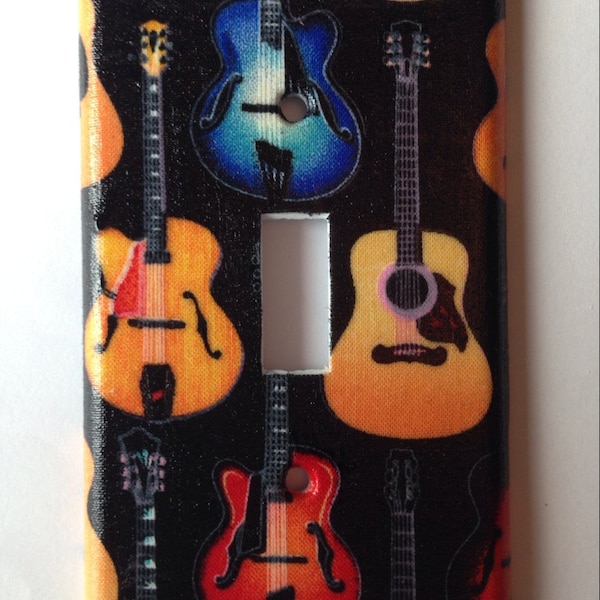 Guitar Decor Light Switch Plate, Fender Guitar Decor, Rock N Roll Decor , Custom Baby Gift, Guitar Light Switch Cover, Man Cave, Guitar Gift