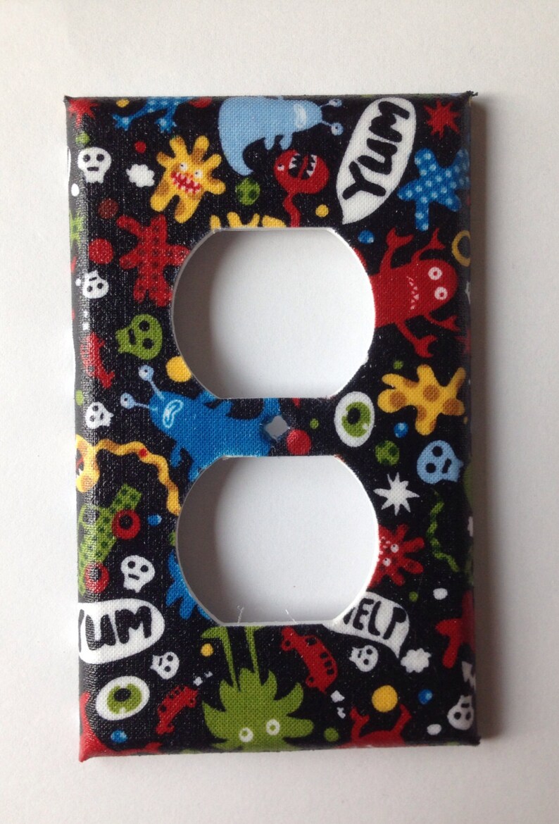 Monster Light Switch Cover / Monster Nursery Decor / Boys Etsy
