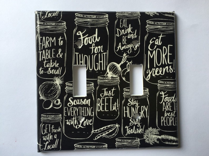 Kitchen Decor Light Switch Plate / Retro Vintage Single Light Etsy