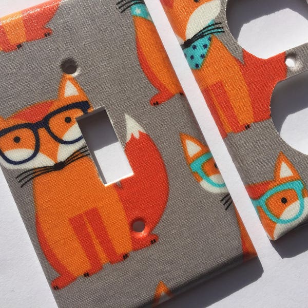 Fox Light Switch Cover Etsy