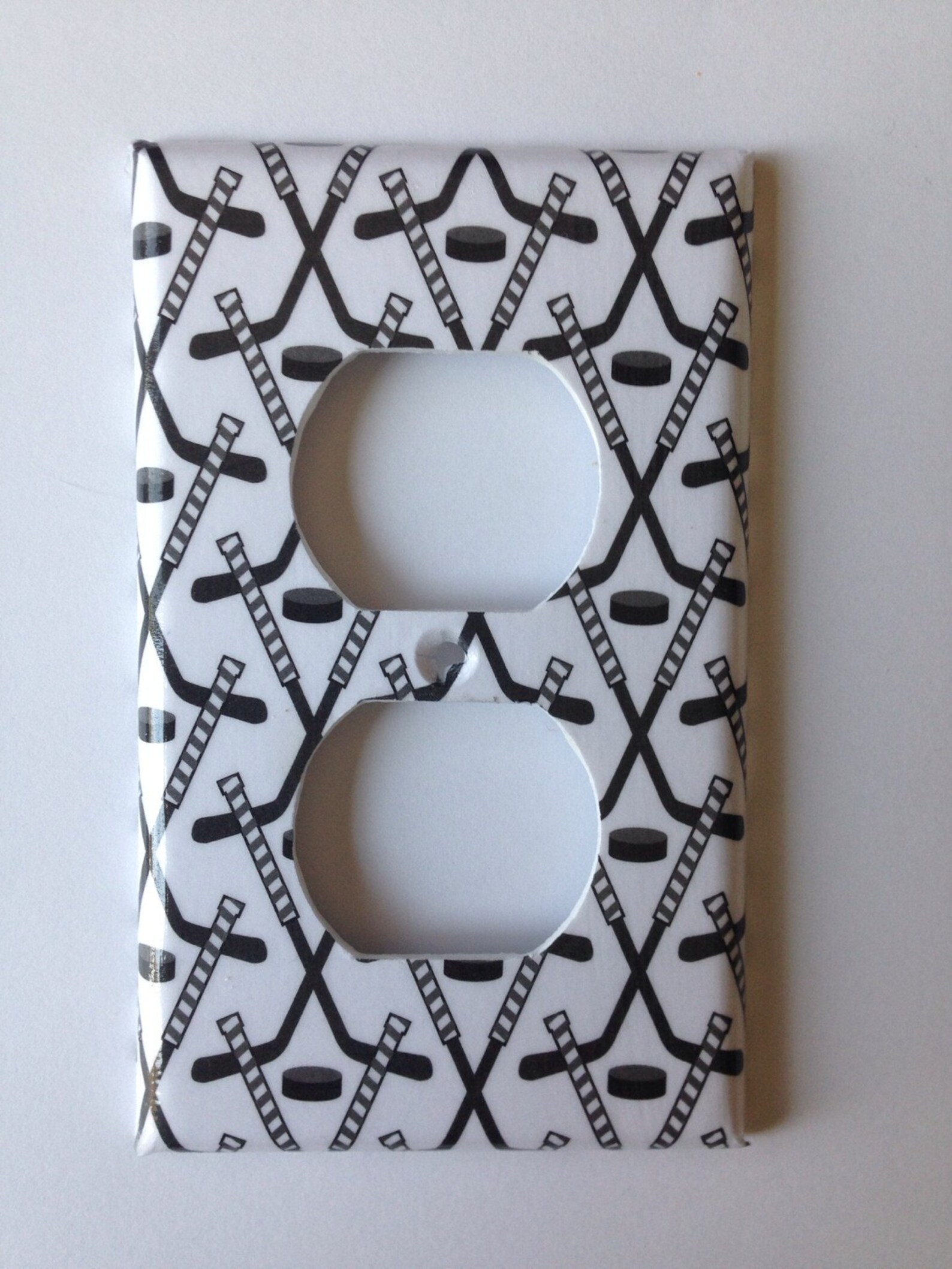 Hockey Single Light Switch Cover/ Hockey Bedroom Decor / Etsy Canada