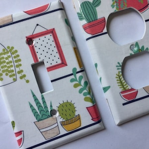 Succulent Decor, Single Light Switch Cover, Succulent Gift, Cactus Decor, Cactus Wall Art, Cactus Gift, Southwest Decor, Plant Lover Gift