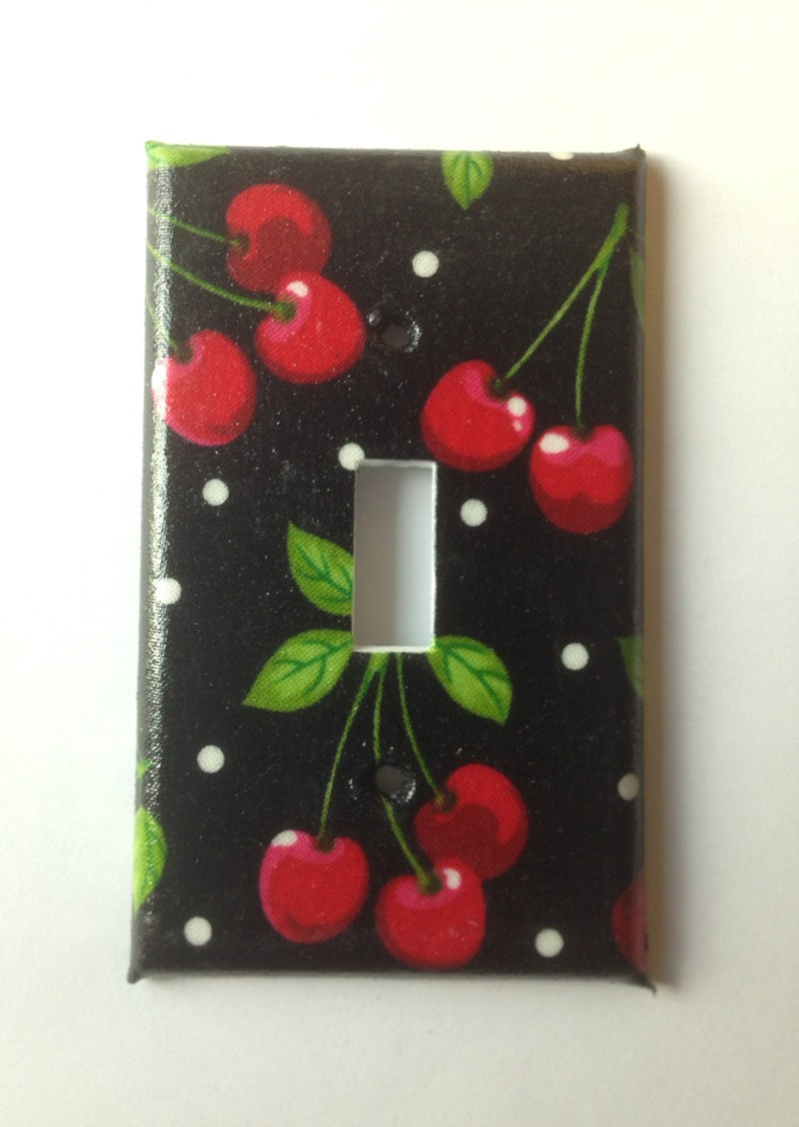 Cherries Single Light Switch Plate Set/ Pin up Decor/ Kitchen Etsy