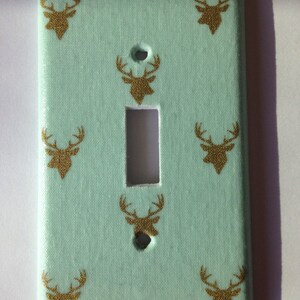 6-Pack Animal Light Switch Stickers - Fox, Raccoon, Rabbit, Deer Removable Wall Decals For Kids' Rooms & Nursery