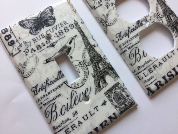 Paris Decor Paris Light Switchplate Cover Paris Bedroom Etsy