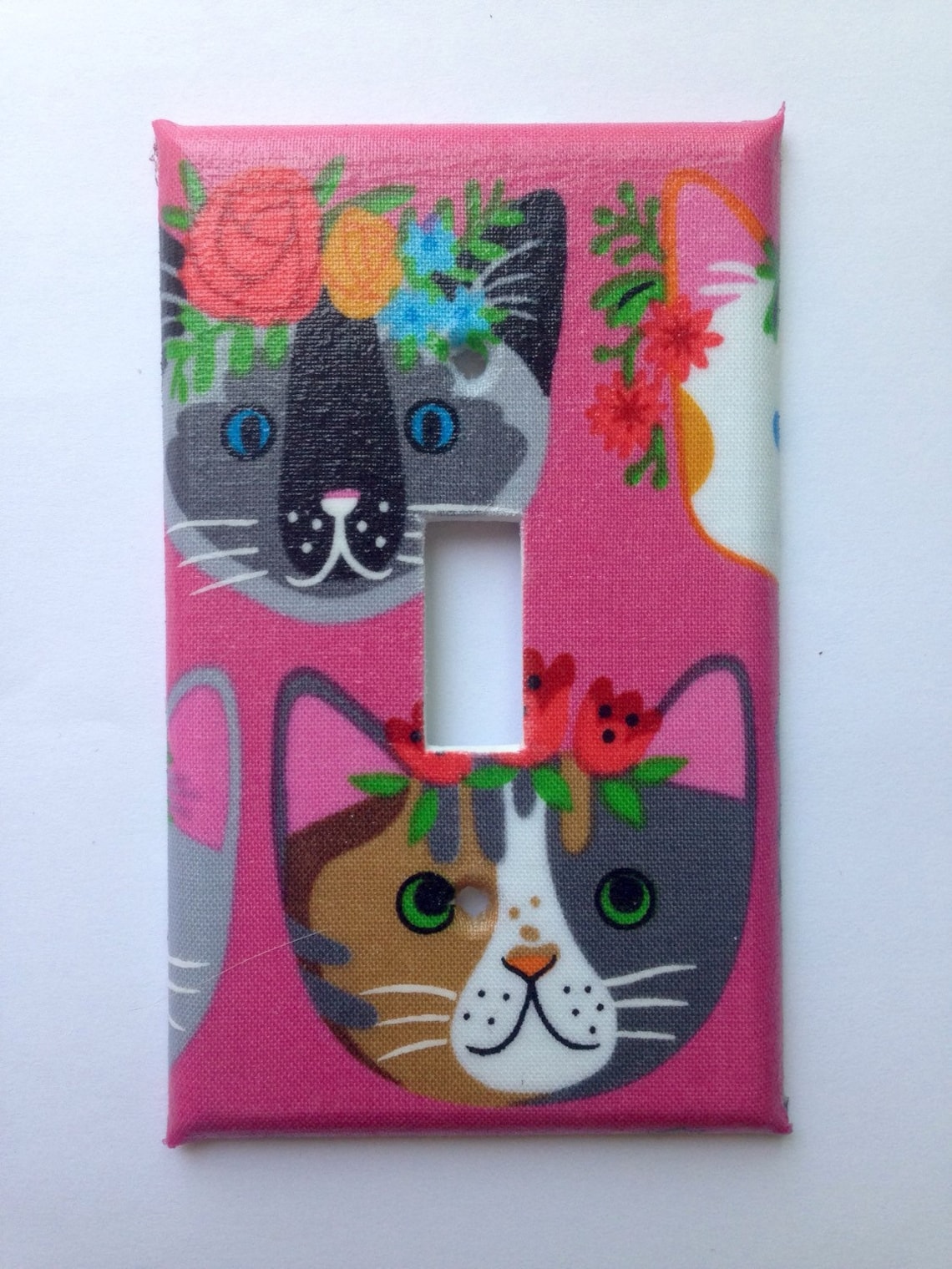 Cat Light Switch Plate Cover / Vintage Kittens Single Switch Etsy