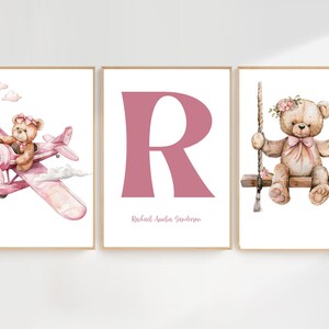 Set of 3, Nursery Decor, Playroom Print, Nursery Prints, Girls bedroom prints, girls bedroom decor, personalised prints, Personalised Print