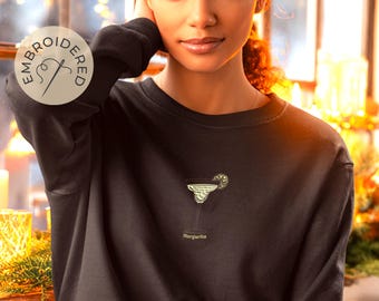 Custom Cocktail Embroidered Sweatshirt | Personalized Drink Sweater