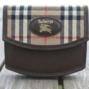Authentic Vintage Burberry Nova Check Coin Pouch Wallet