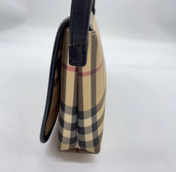 Authentic  BURBERRY Nova Check Pattern PVC Leathe… - image 7