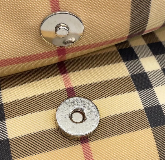 Authentic  BURBERRY Nova Check Pattern PVC Leathe… - image 8