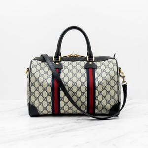Vintage Gucci Boston Bag - Etsy