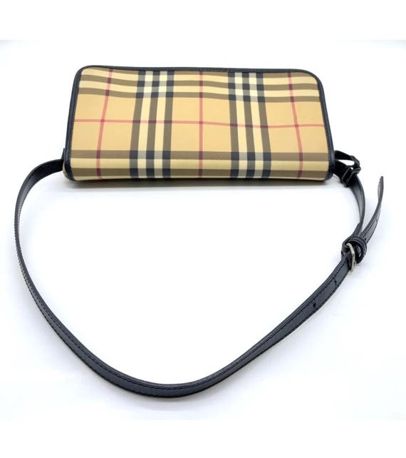 Authentic  BURBERRY Nova Check Pattern PVC Leathe… - image 3