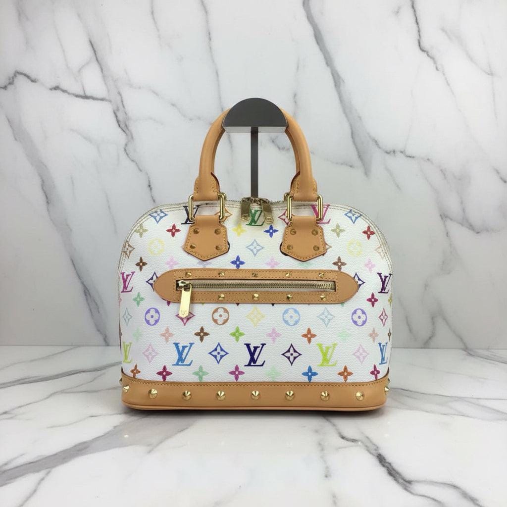 Vintage louis vuitton white multicolor bag - Etsy 日本