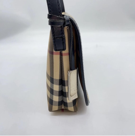 Authentic  BURBERRY Nova Check Pattern PVC Leathe… - image 6