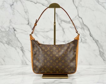 Authentic LOUIS VUITTON Monogram Boulogne 30 M52165  Shoulder Bag Vintage Old Model