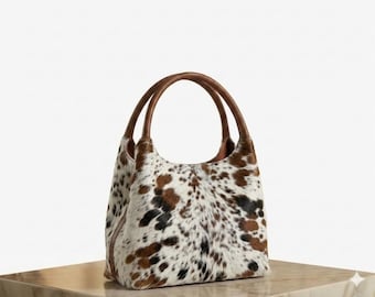 Handtas rundleer handtas westernbont, hobotas voor dames