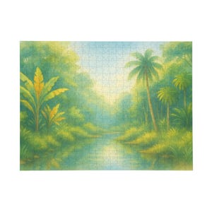 Rompecabezas tropical sereno para relajarse y divertirse | Rompecabezas de 500 piezas | Regalo perfecto para amantes de la naturaleza, noches de juegos en familia, [...]