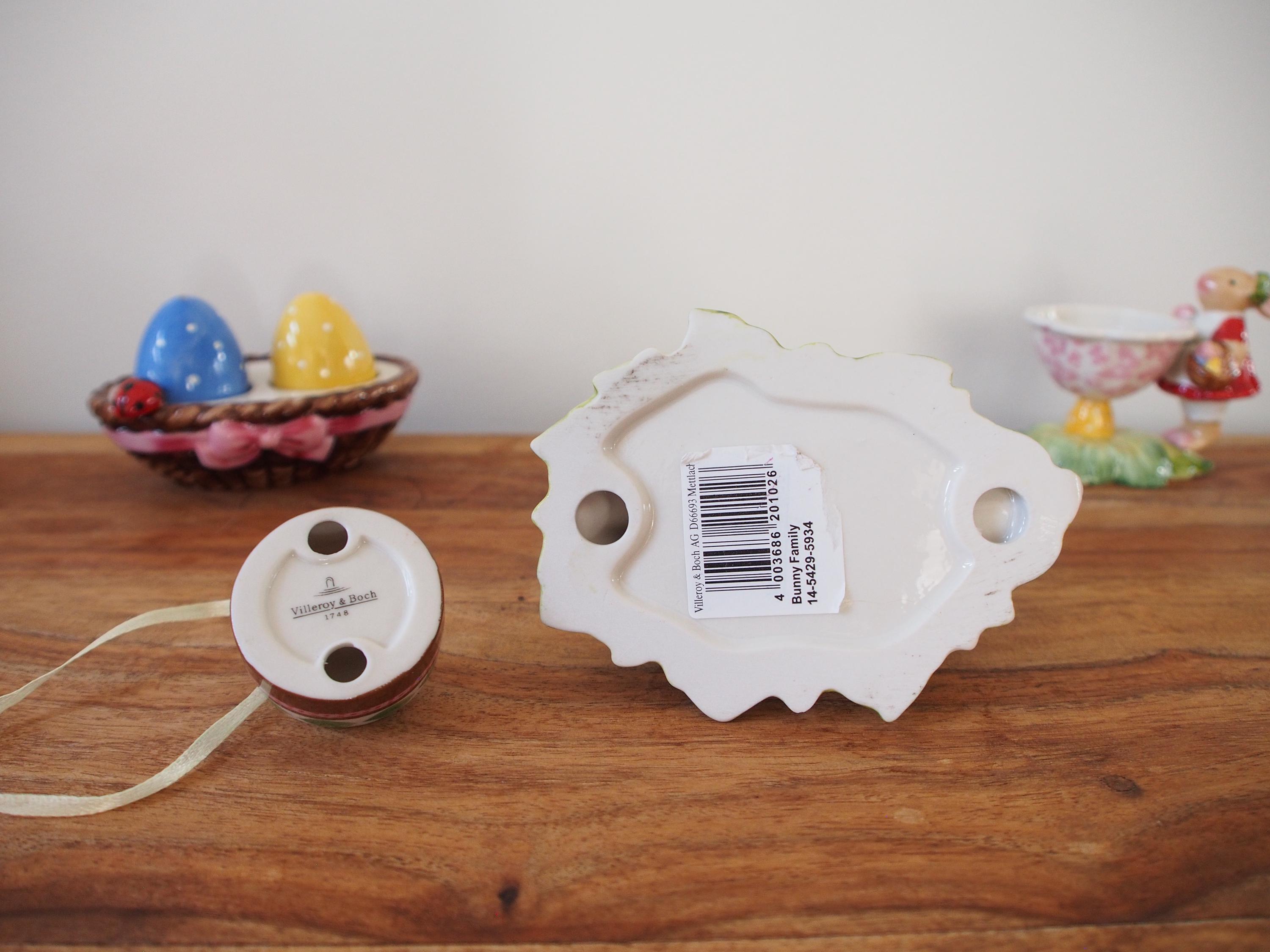 Villeroy & Boch Bunny Family Ornament | Bunny Boy Decorating a