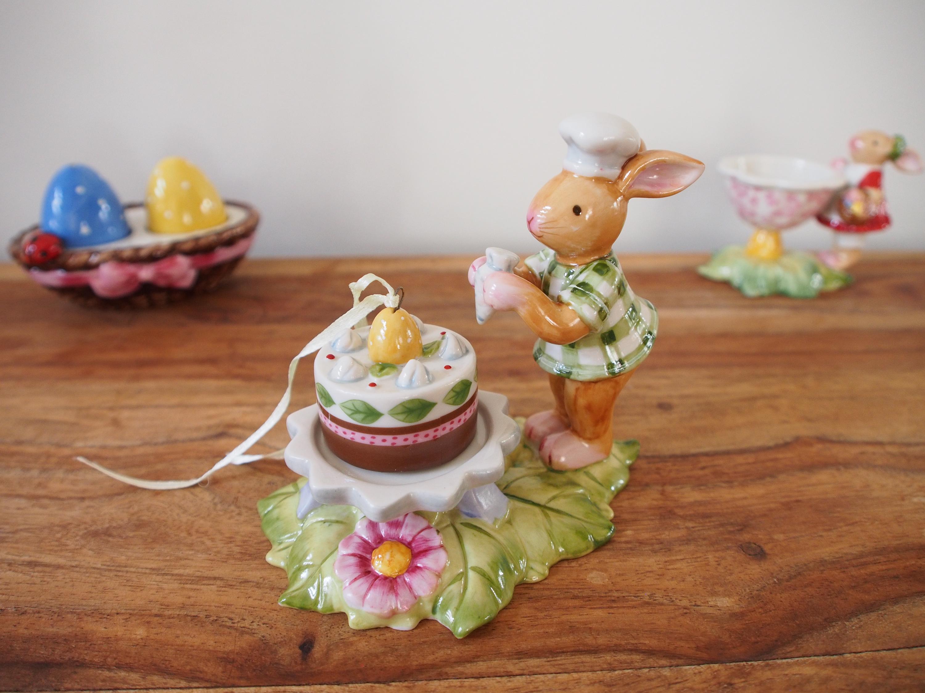 Villeroy & Boch Bunny Family Ornament | Bunny Boy Decorating a
