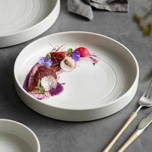 Ceramic Dinner Plate, Dinner Plates, Dinner Set, Plate, Housewarming Gift, Ceramic Plates, Fine Dining Plate, 10 Inch Plate, Large Plate