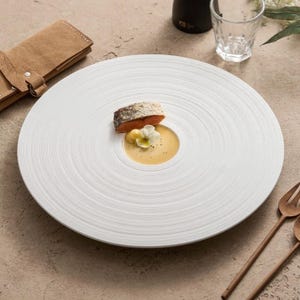Fine Dining Plate, Dinner Plates, Dinner Set, Plate, Housewarming Gift, Ceramic Plates, Starter Plate, Appetiser Plate, Restaurant Plate