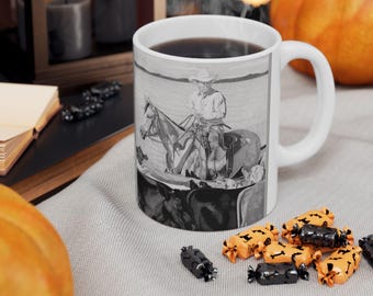 Ceramic Coffe Mug, western style, gift for him