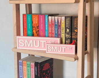 Spicy Smut Street Sign – Book Shelf Decor for Romance Readers