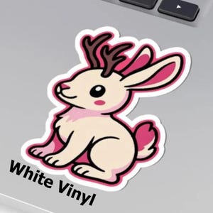 Lorelings – Jackalope Sticker 3&quot; Kiss-Cut (White Vinyl, 3&quot;)