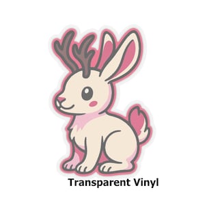 Lorelings – Jackalope Sticker 3&quot; Kiss-Cut (Transparent Vinyl, 3&quot;)