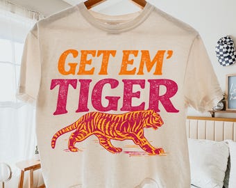 ¡Consíguelos! PNG de tigre, diseño de sublimación de tigre, diseño de camiseta retro, diseño PNG de moda, PNG desgastado, PNG preppy, descarga digital, PNG femenino