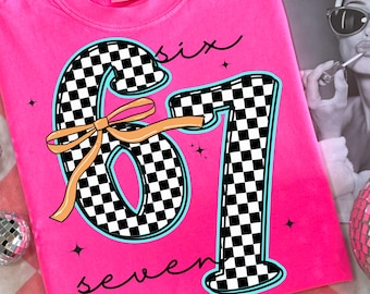 Six Seven Png, Viral Funny Saying 67 Png, Six Seven Sublimation Design, Trendy Png Design, Coquette 67 Png, Viral Phrase Meme T-Shirt Design