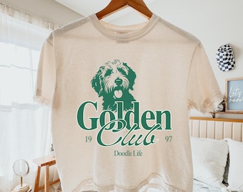 Golden Doodle PNG For Shirt, Trendy Golden Club Png, Preppy Dog Png for Shirt, Golden Doodle Sublimation Design, Golden Doodle Mom, Dog Mom