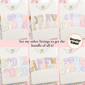 He is Risen Png, Faux Quilted Christian Easter Png, Luke 24:6 Png, Easter Bible Verse Sublimation Design, Preppy Cottagecore Spiritual Png image 2