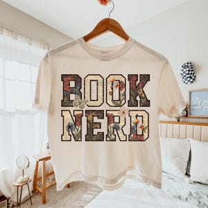 Trendy Book Nerd Png, Book Worm Png, Retro Bookish Sublimation Design, Shirt Design for Book Lover, Preppy Reading Graphic, Librarian Png image 5