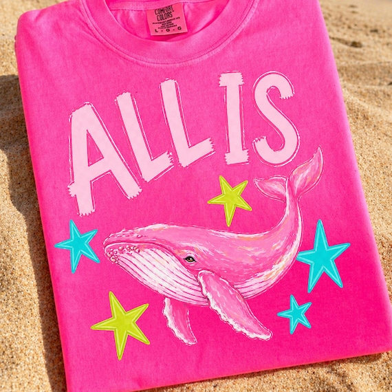 All is Whale Png, All is Well Sublimation Design, Trendy Catch Phrase Shirt Design, Cute Summer Png, Trending Png Design,Vibrant Colours Png