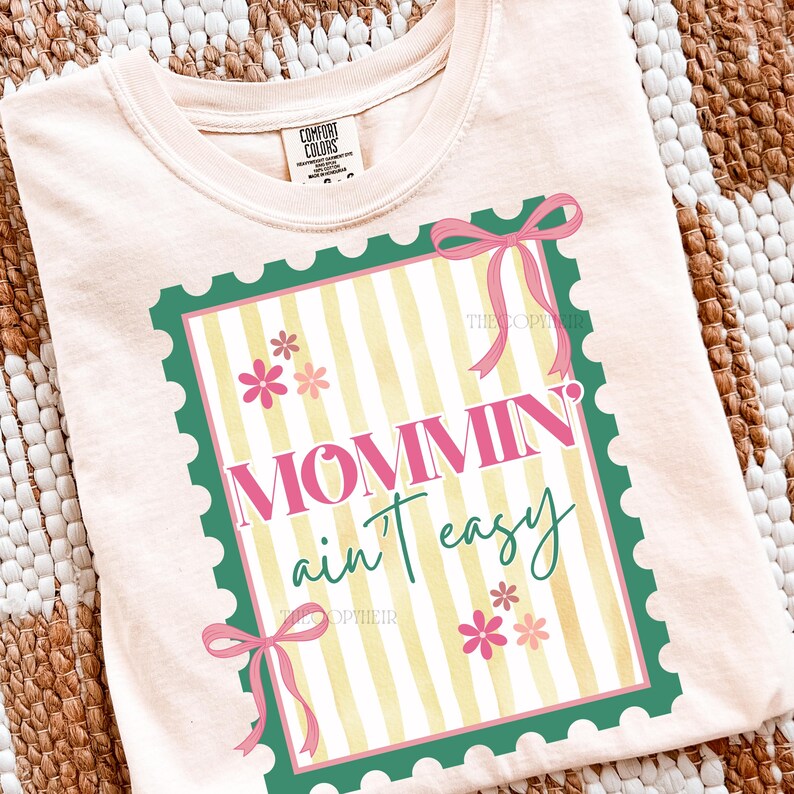 Mommin' Ain't Easy Png, Postage Stamp Png, Mother's Day Sublimation ...