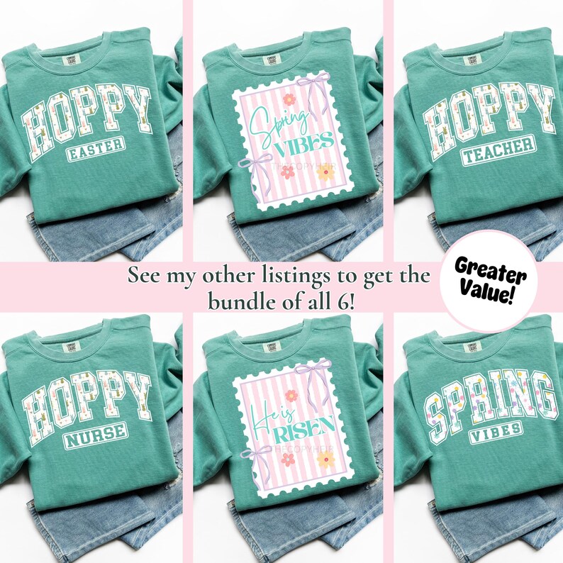 Spring Vibes PNG, Floral Varsity Spring Sublimation Design, Tshirt Design for Easter, Preppy Spring Graphic, Spring Flower Png image 2