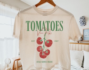 Tomato Shirt Png, Trendy Tomato PNG, Trending Shirt Design, Farm Fresh Vegetable Png, Retro Tomato Png for Shirt, Tomato Sublimation Design