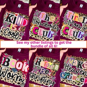 The Homebody Club Collage Png, Introvert Shirt Design, Homebody Sublimation Design, Digital Download, Funny Preppy Png, Trendy Png Design image 2
