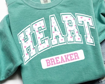 Heart Breaker Valentines Day Png, Valentines Day Sublimation Design, Trendy Png Design, Varsity Valentines PNG, Preppy Retro Valentines PNG