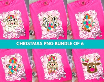 Messy Coquette Stamp Christmas PNG, Png Bundle For Christmas Shirt, Brushstroke Christmas Sublimation Design, Nutcracker Png, Santa Png